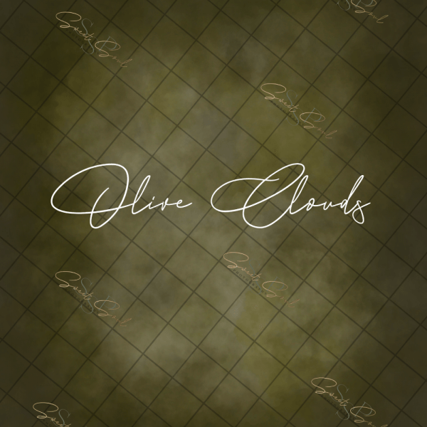 Olive Clouds Digital Texture