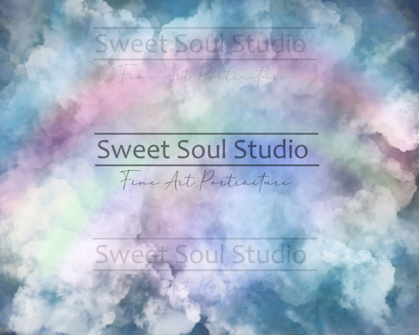 Rainbow Clouds single texture