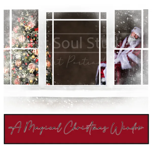 A Magical Christmas Window digital background