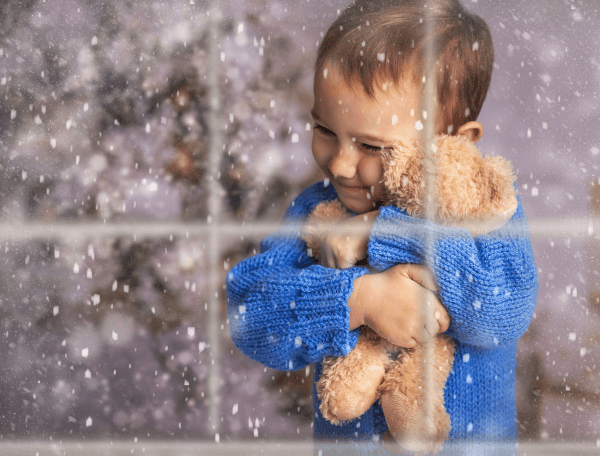 A Snowy Window Overlay