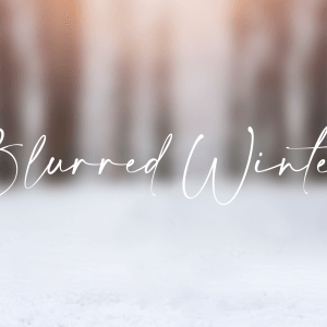 A Blurred Winter Digital Backgound