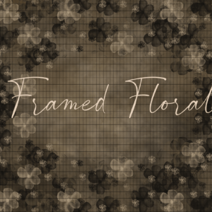 Framed Floral Single Texture