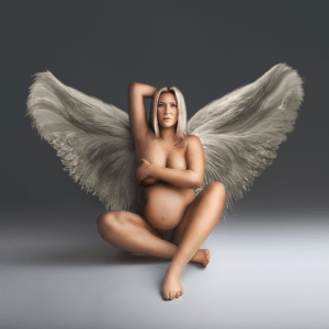 White Angel wings
