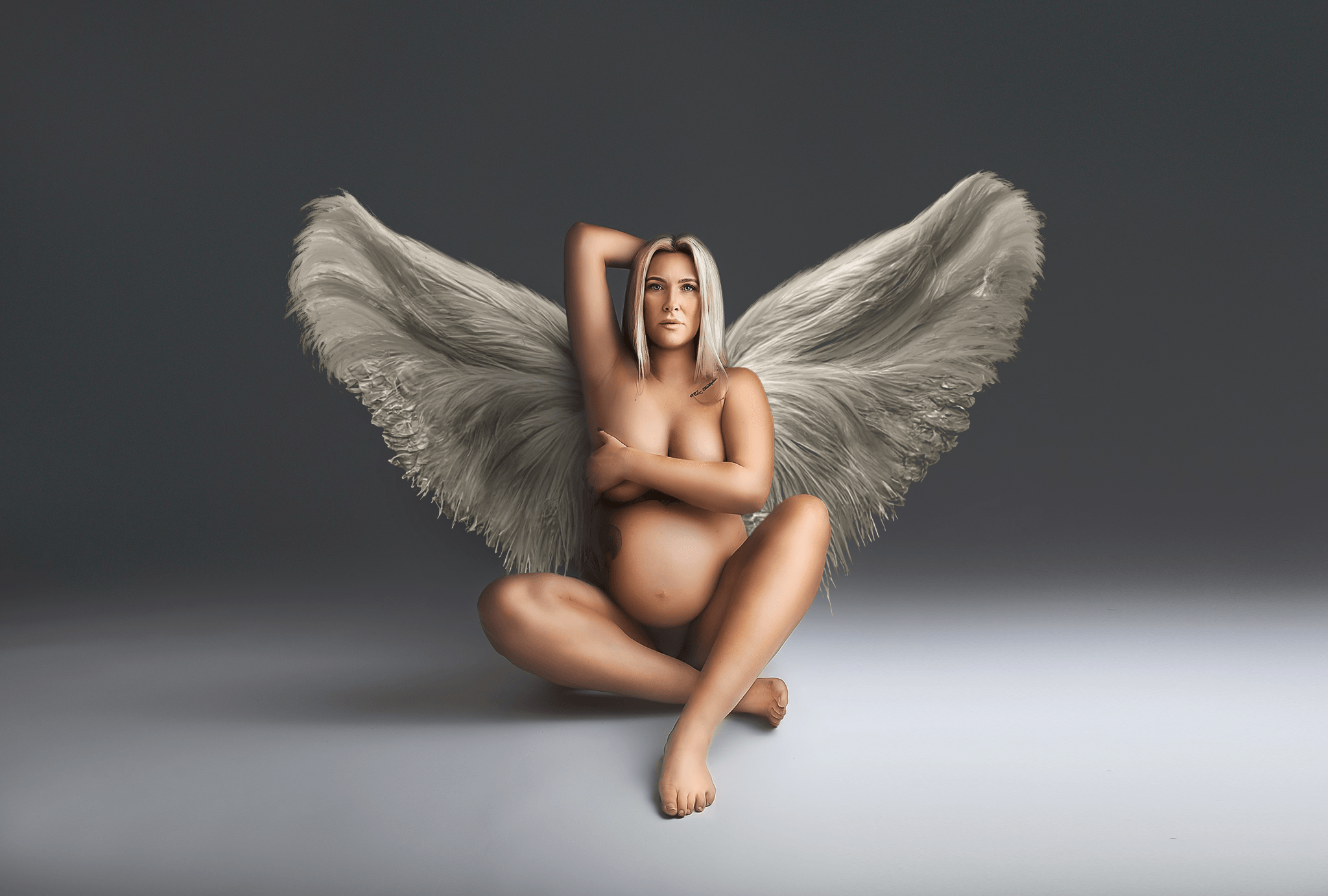 White Angel wings