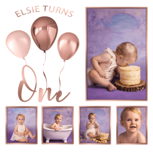 Birthday Collage - Rose Gold