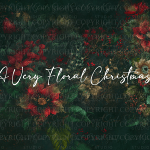 A Very Floral Christmas Single Texture