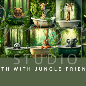 Bath with Jungle Friends