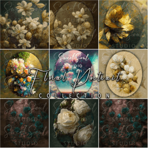 Floral Portrait Texture Collection