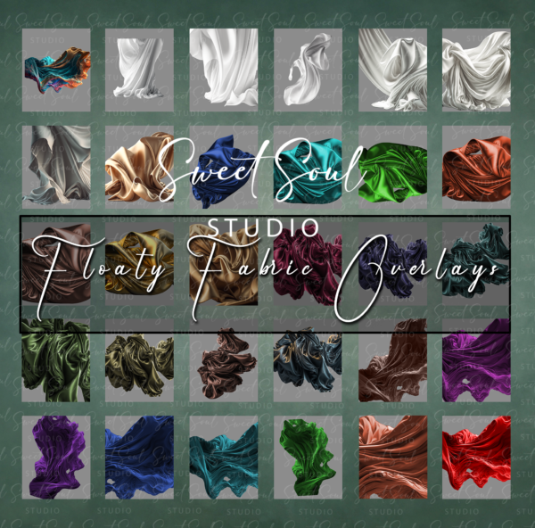 Floaty Fabric Backgrounds and Overlays - Image 2