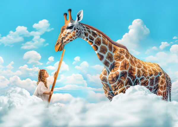 Giraffe in the Clouds - Image 2