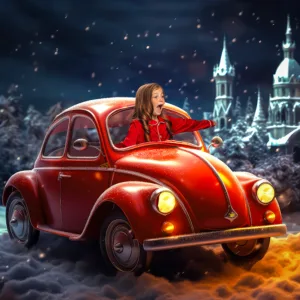 The Red Christmas Car