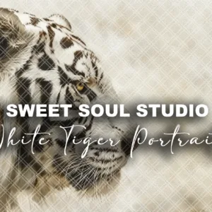 A White Tiger Portrait