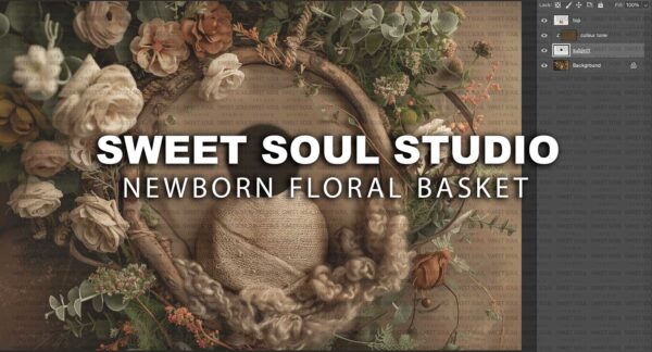 Newborn Floral Basket - Image 2