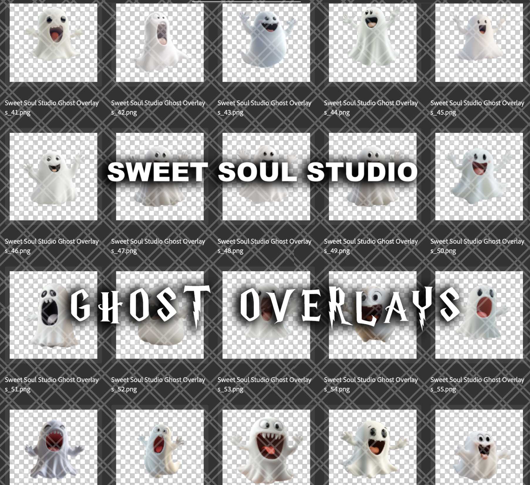 Ghost overlays | Sweet Soul Studio's