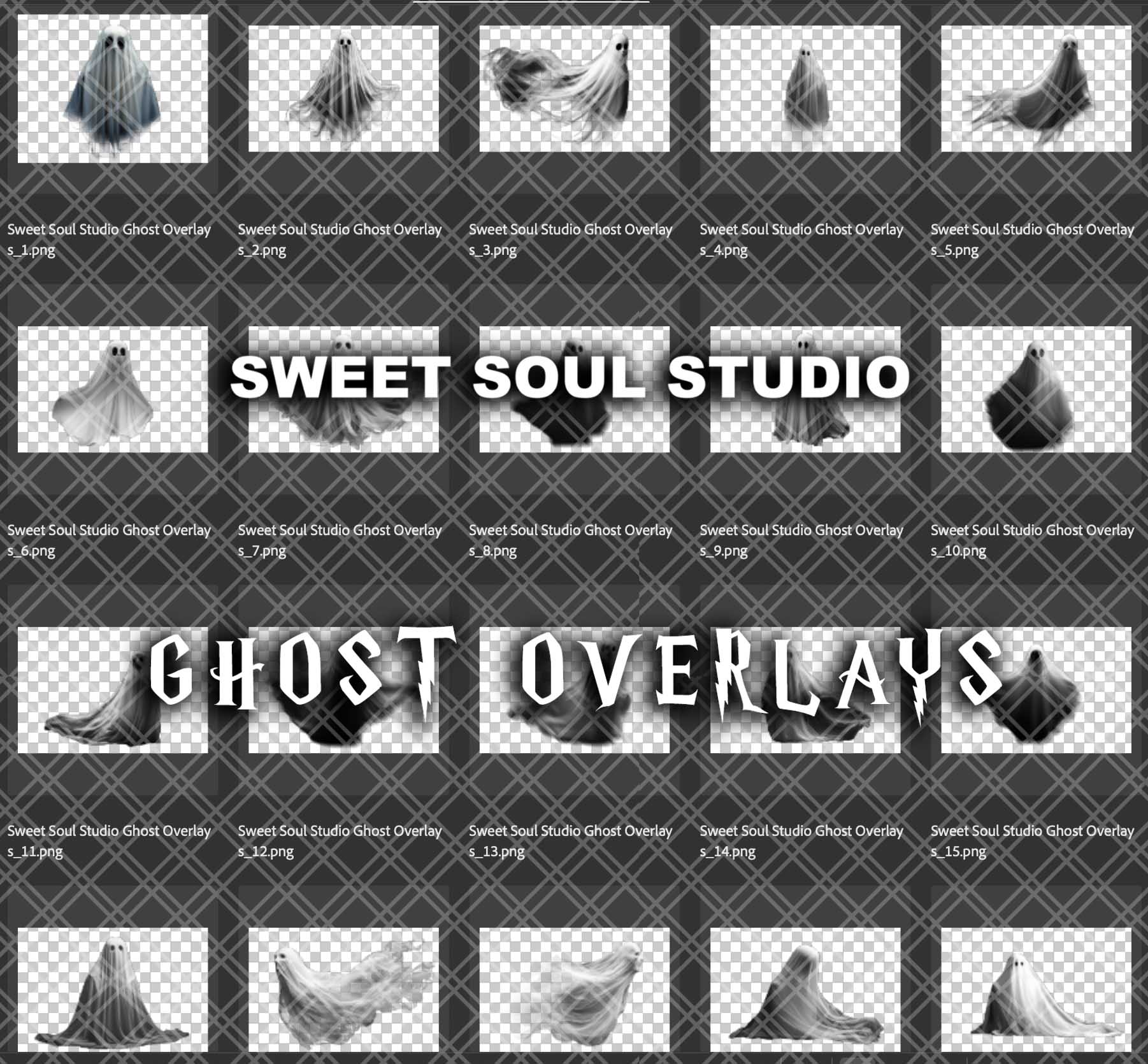 Ghost overlays | Sweet Soul Studio's