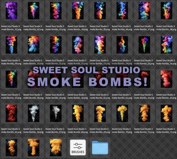 Smoke Bomb Overlays and Brushes - Image 3