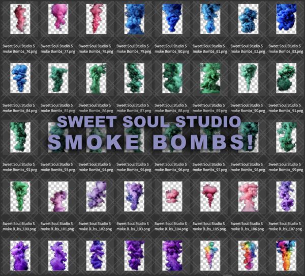 Smoke Bomb Overlays and Brushes