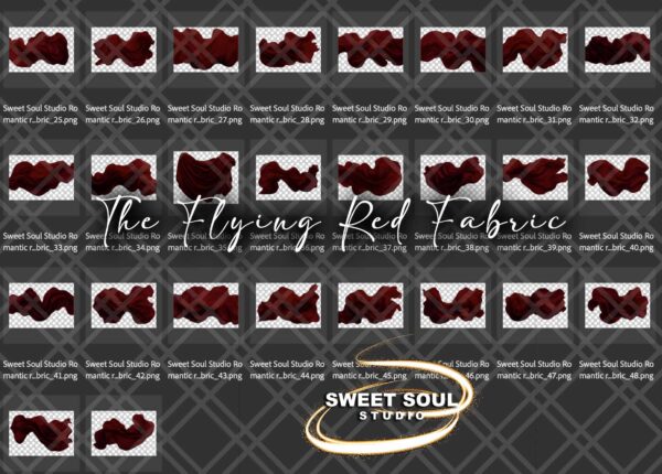 Flying Red Fabric - Image 2