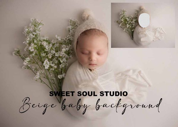Beige baby background