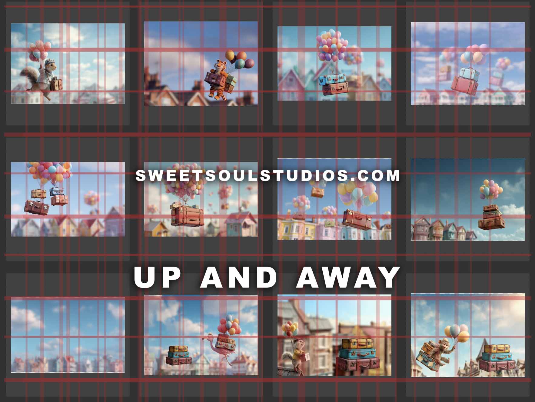 Up and Away digital backgrounds - Image 3
