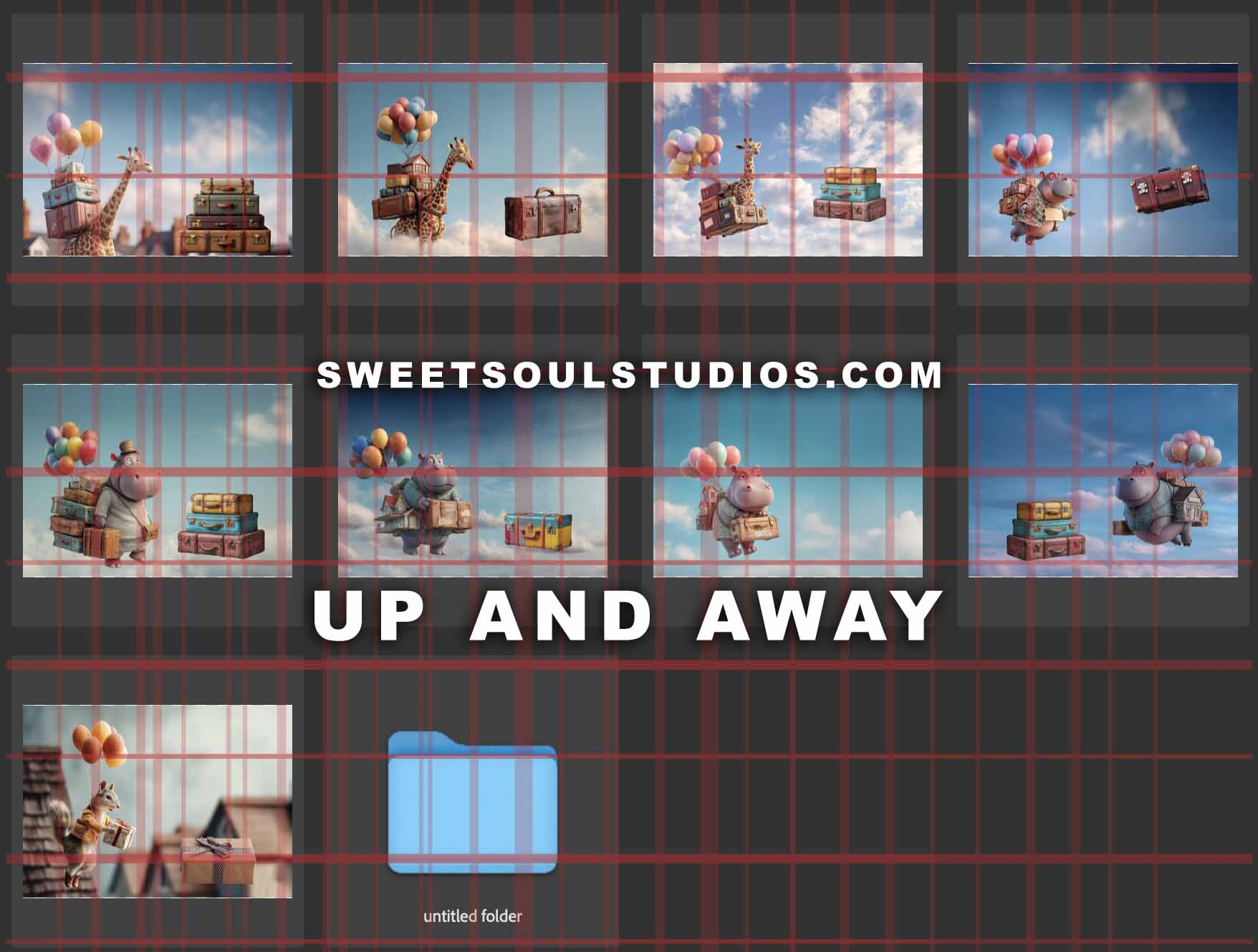 Up and Away digital backgrounds - Image 5