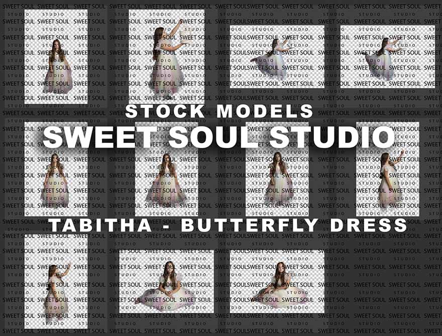 Stock models - Tabitha in the Butterfly dress