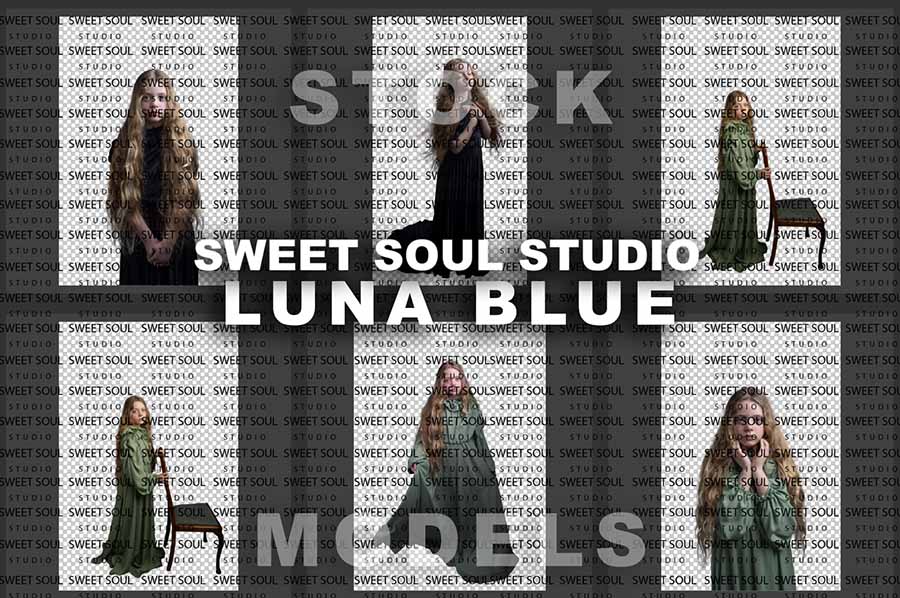 Stock models - Luna Blue