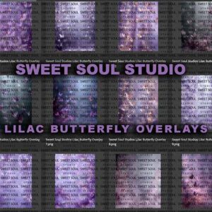 Lilac Butterfly overlays