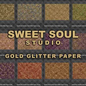 Gold Glitter Paper