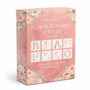 The Floral Letter overlays