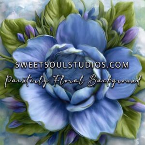 The Painterly Newborn Floral Background