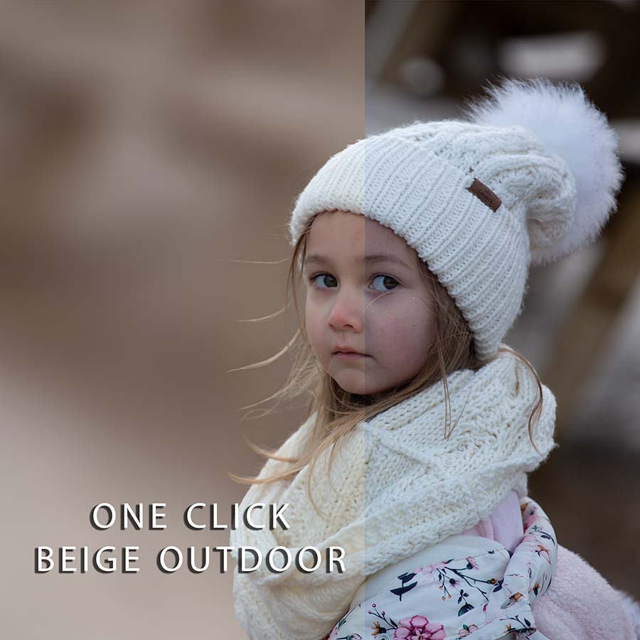 The One Click Beige Outdoor action