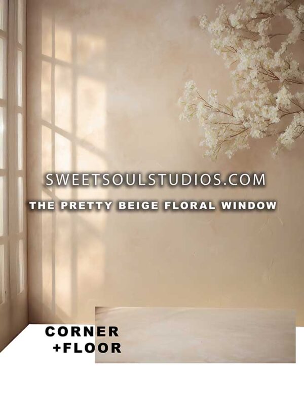 The Pretty Beige Floral Window | Sweet Soul Studio's
