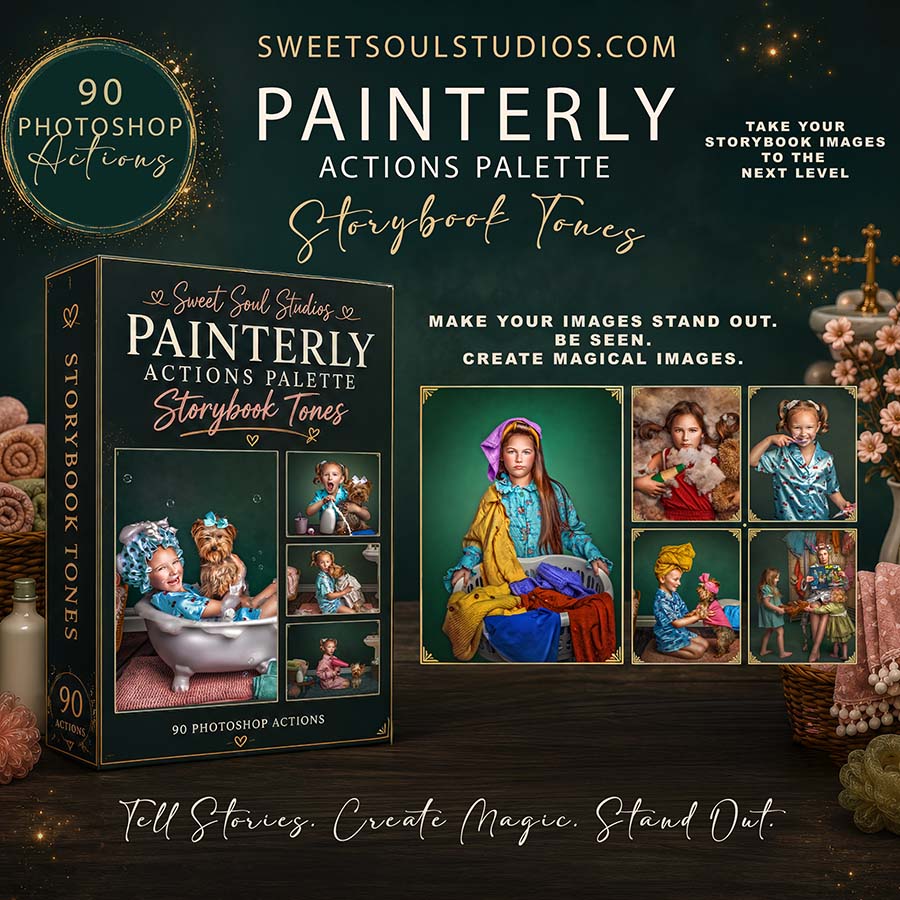 The Painterly Actions Palette: Storybook tones